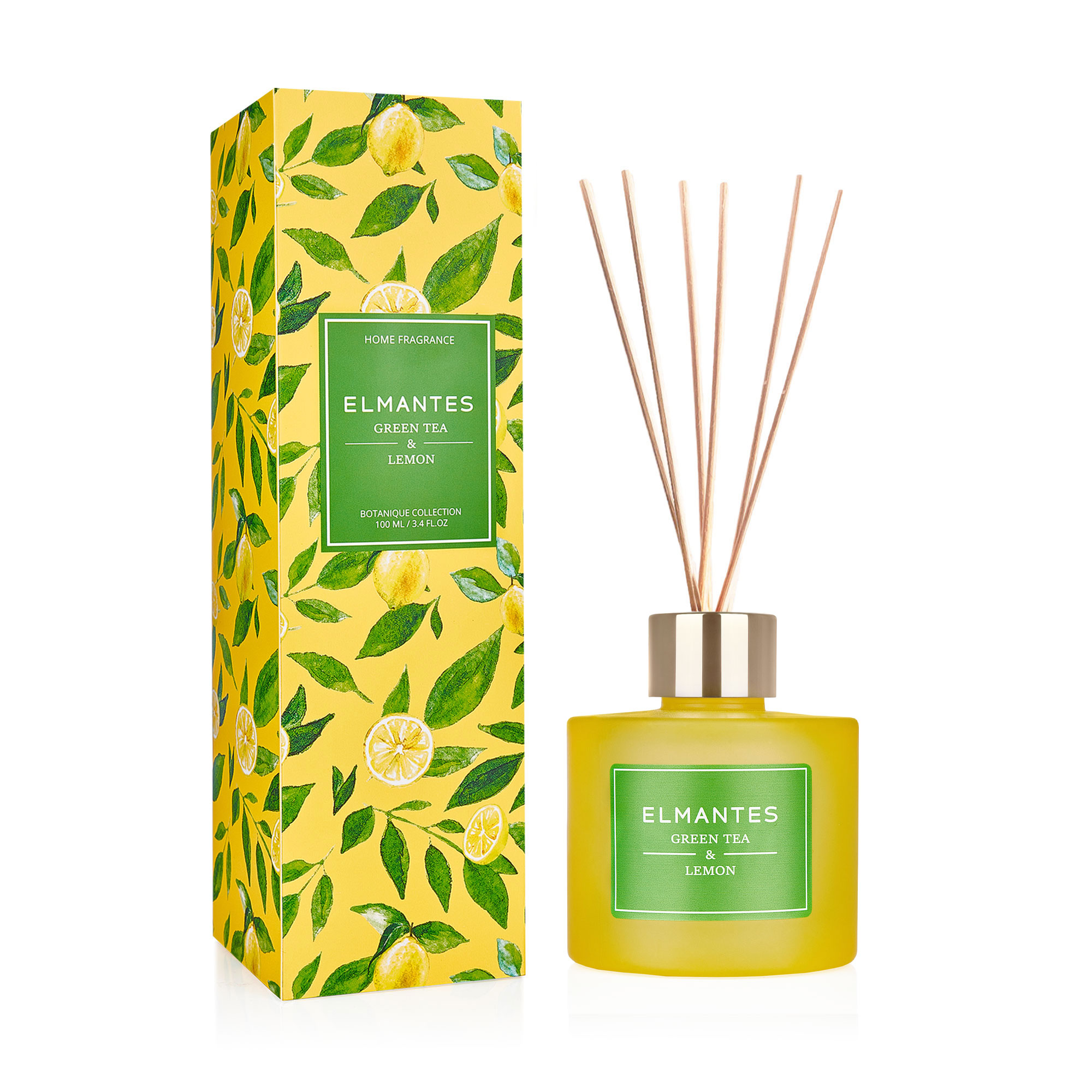 Аромадифузор Elmantes Green Tea &amp; Lemon, 100 мл