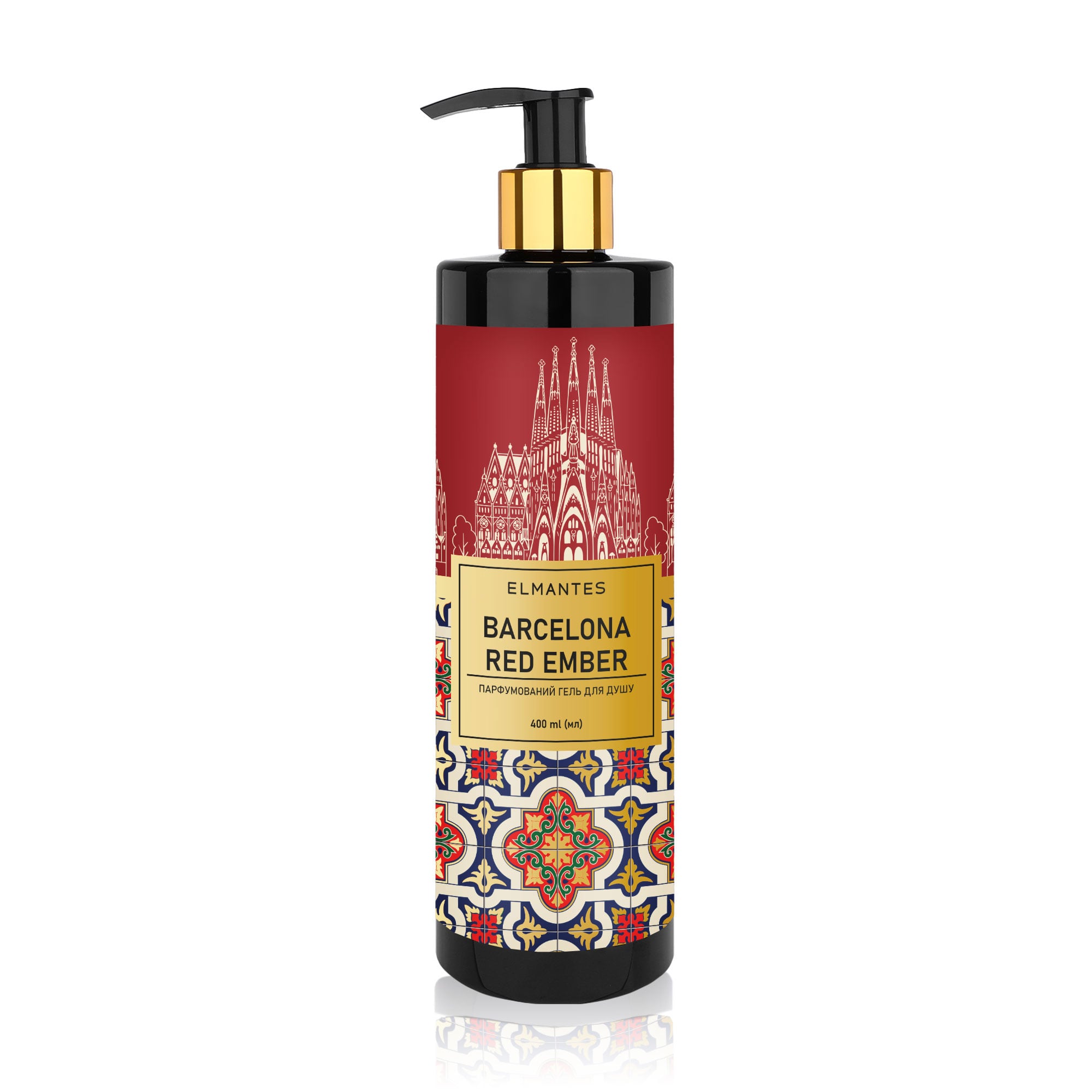 Гель для душу парфумований Elmantes Barcelona Red Ember, 400 мл